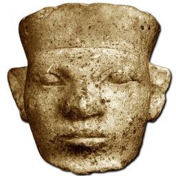 Narmer head statue icon